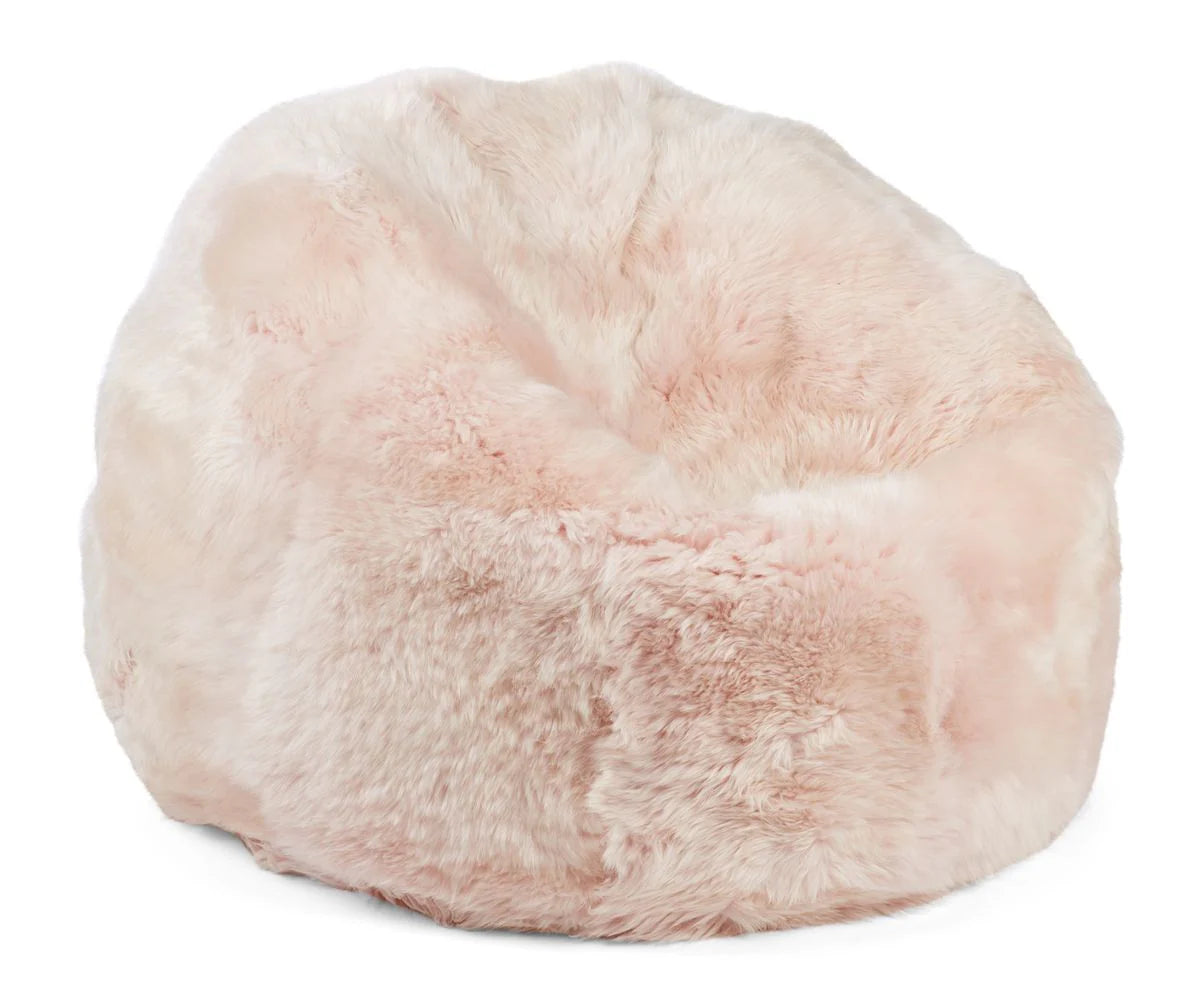 Produktbillede af NATURES COLLECTION RUND LANGHÅRET SÆKKESTOL NEW ZEALAND LYSERØD 75 i premium kvalitet