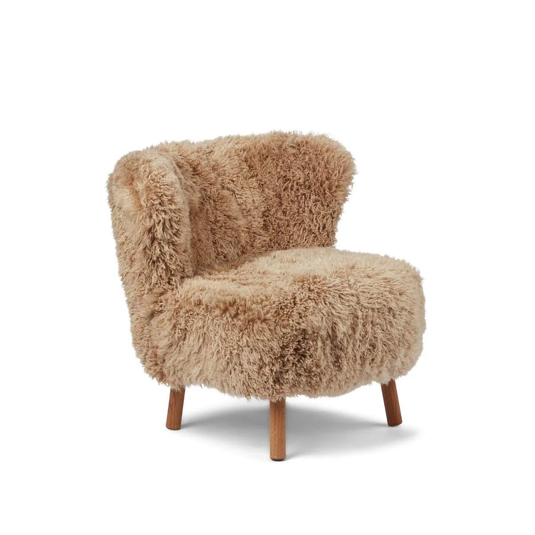 Produktbillede af NATURES COLLECTION EMIL LOUNGESTOL LANGHÅRET HONNING EGETRÆ 82 i premium kvalitet