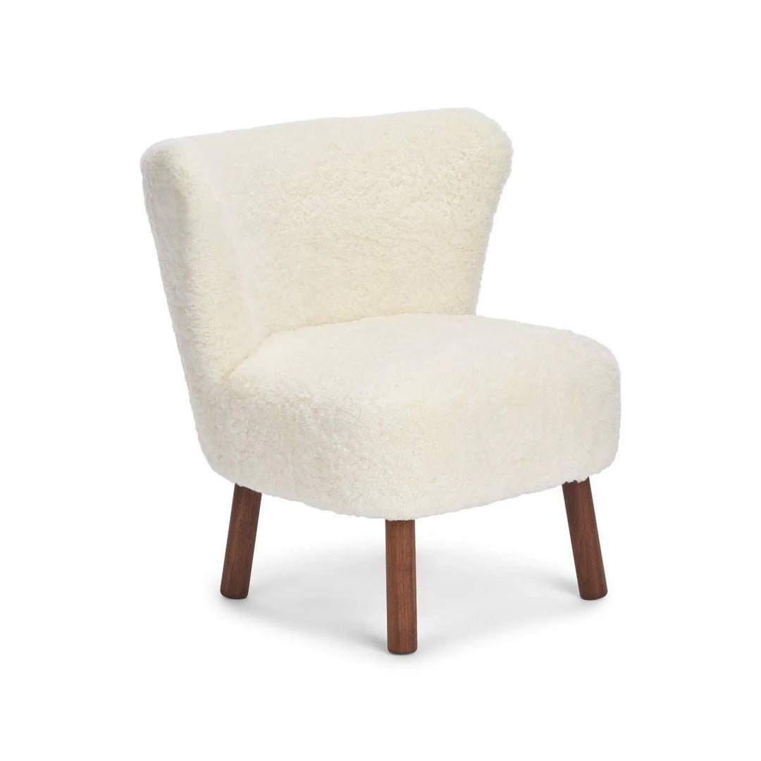 Produktbillede af NATURES COLLECTION EMILY LOUNGESTOL VALDNØD HVID 64 i premium kvalitet