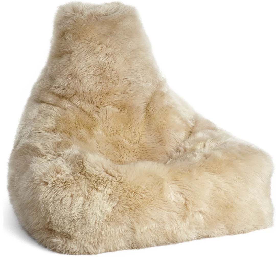 Produktbillede af NATURES COLLECTION LANGHÅRET SÆKKESTOL NEW ZEALAND BEIGE 100 i premium kvalitet