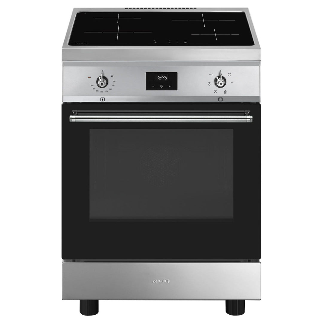 Smeg Smeg C6IMXT2 Induktionskomfur 60 cm, rustfrit stål – produktbillede (Induktionskomfur)