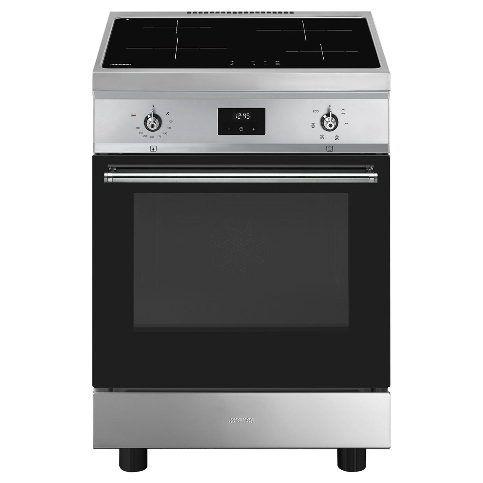 Smeg Smeg C6IMXT2 Induktionskomfur 60 cm, rustfrit stål – produktbillede (Induktionskomfur)