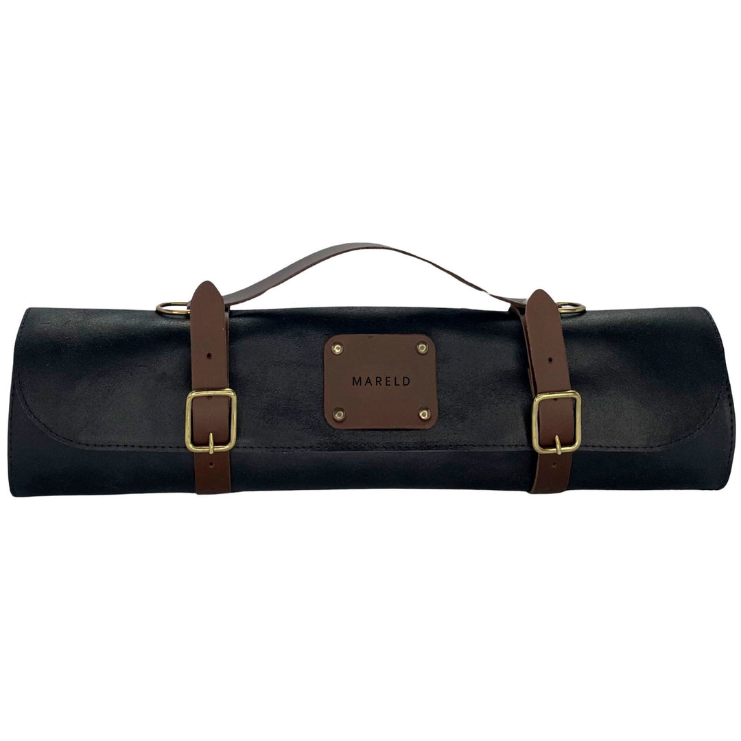 Mareld Mareld Knivtaske med 7 rum, sort ❤ frontbillede (Knivtaske)