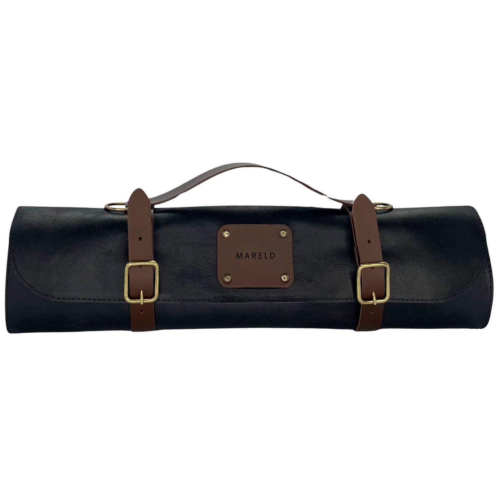 Mareld Mareld Knivtaske med 7 rum, sort ❤ frontbillede (Knivtaske)