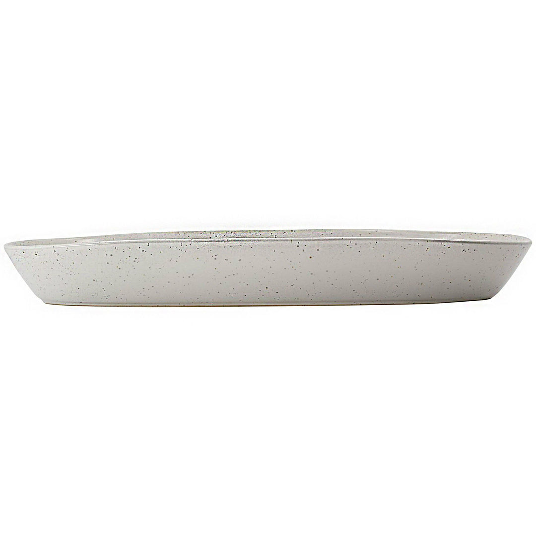 House doctor House doctor Pion serveringsfad, 38 x 19 cm, hvid/grå – vinkelbillede (Serveringsfad)