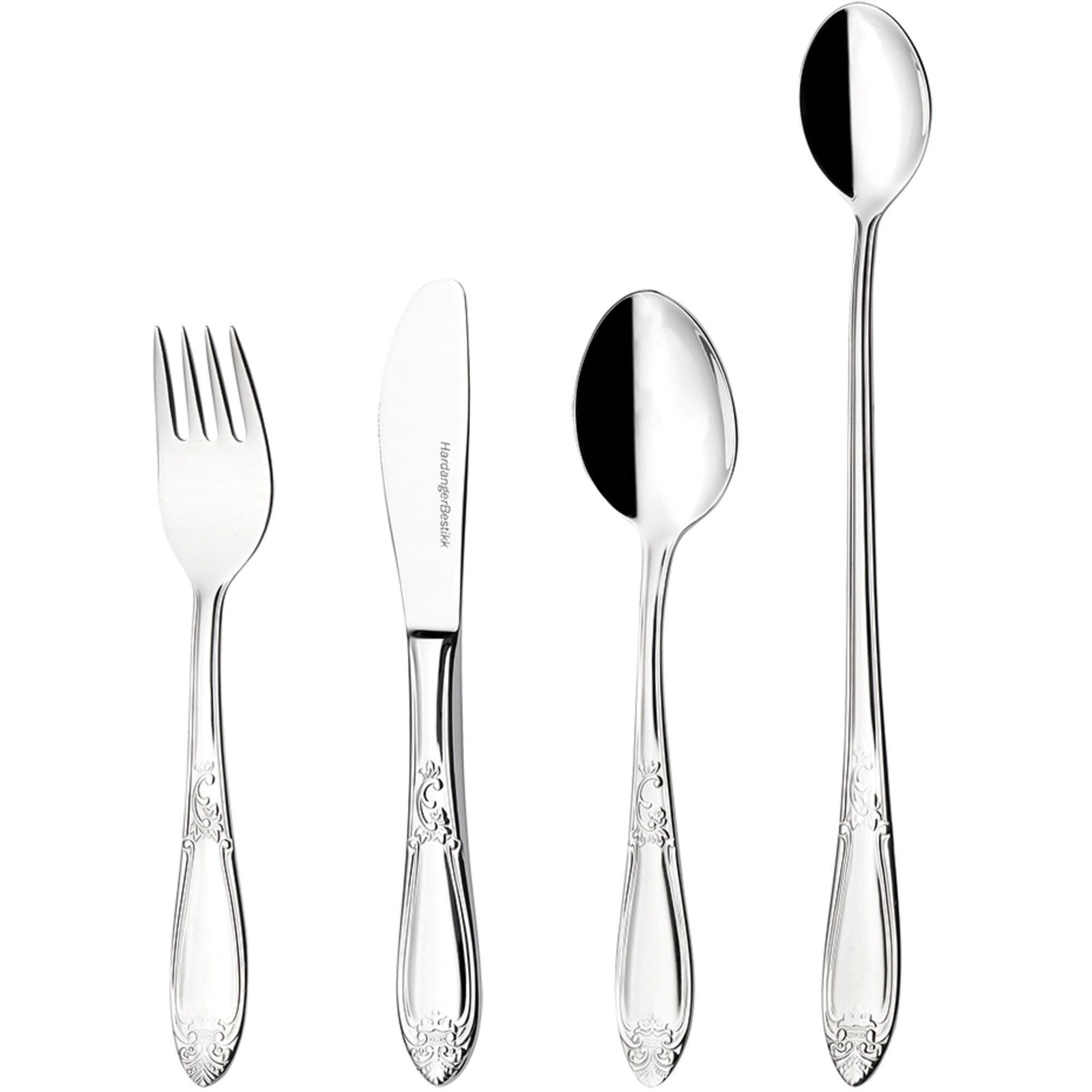 Hardanger bestikk Hardanger bestikk Nina børnebestik, 4 dele – produktbillede (Børneservice)