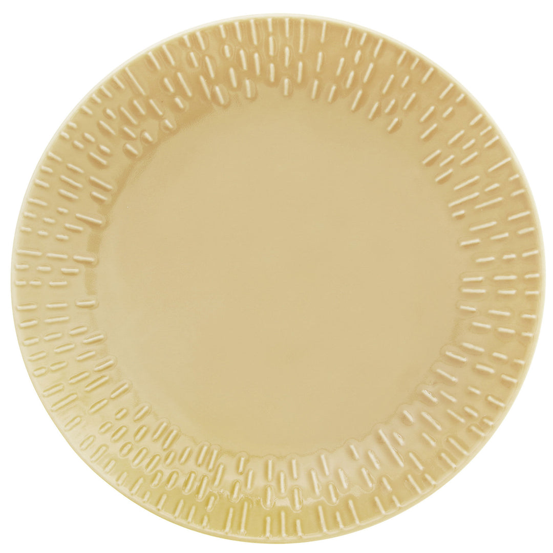 Aida Aida Confetti desserttallerken 21 cm, mustard ❤ billede i brug (Desserttallerken)