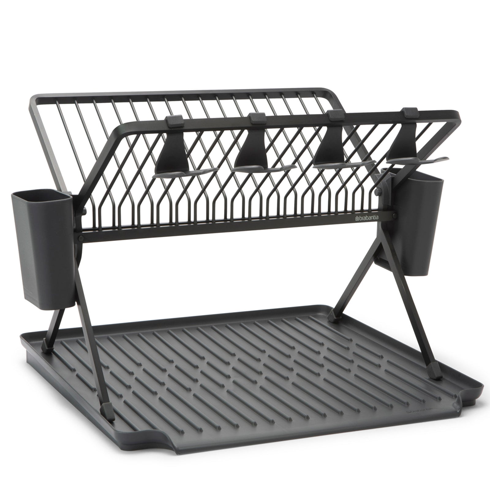 Brabantia Brabantia SinkSide sammenklappeligt opvaskestativ XL, sort ❤ frontbillede (Vaskestativ)