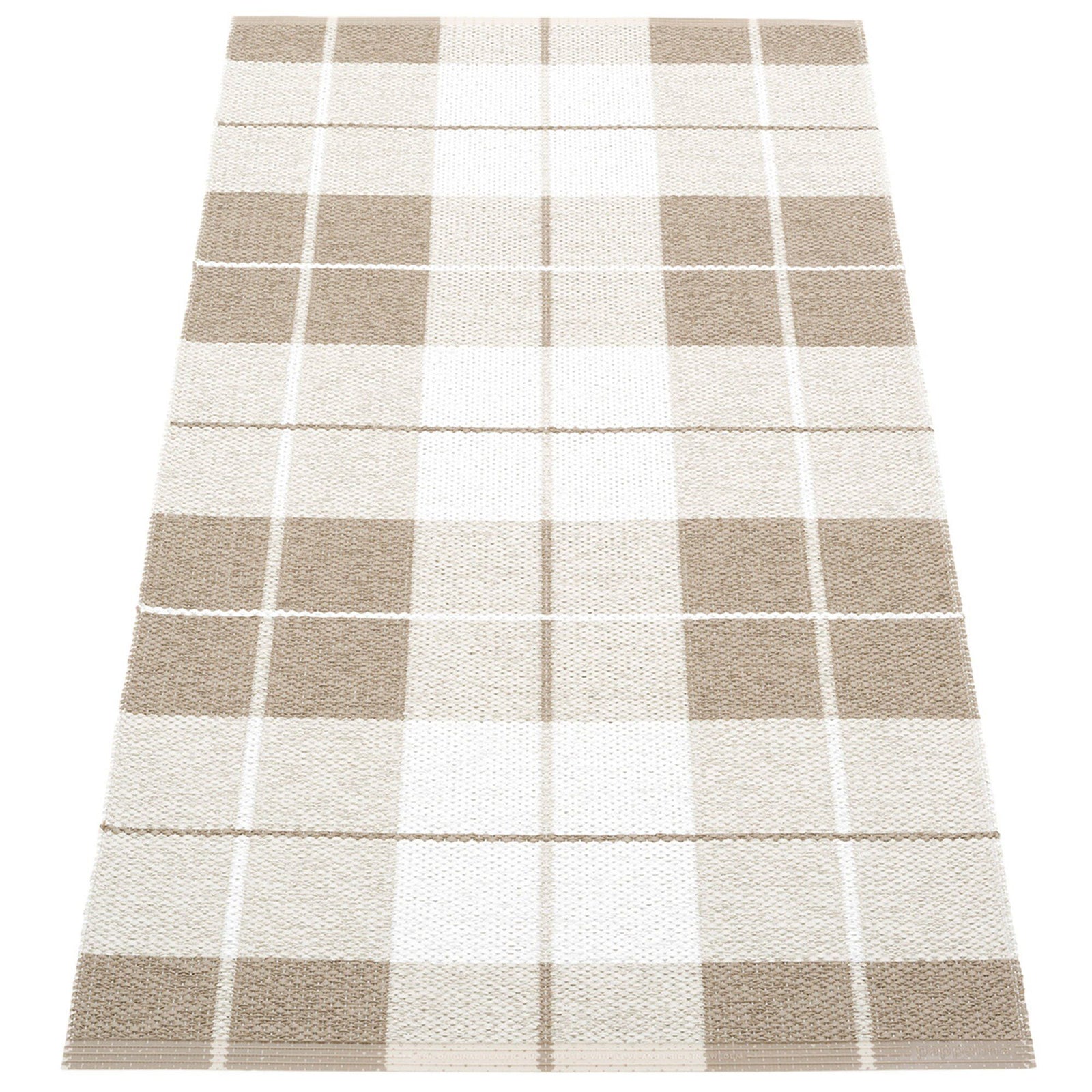 Pappelina Pappelina Gulvtæppe Ed, 70 x 140 cm., dark linen/fossil/white ❤ vinkelbillede (Tæpper)