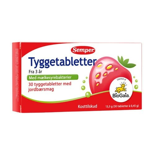 Se Semper tyggetabletter 30 stk. DATOVARE 01/2024 ❤ Stort online udvalg i KopK ❤ Hurtig levering: 1 - 2 Hverdage samt billig fragt - Varenummer: HG-6394-11 og barcode / Ean: '731010094524 på lager - Udsalg på Børn Spar op til 51% - Over 312 kendte brands på udsalg