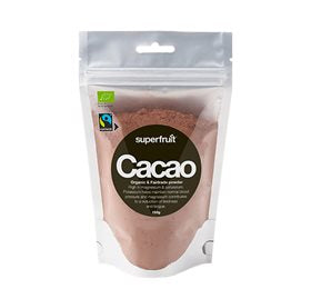 Detaljeret produktbillede af Cacao pulver raw Ø Superfruit 150g. på tilbud