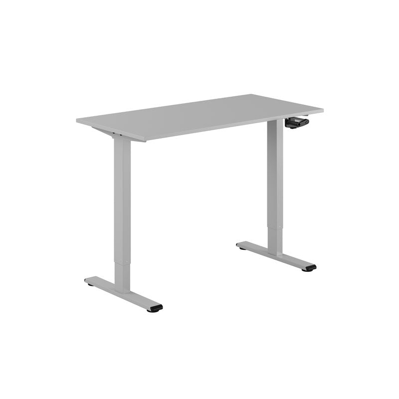 Produktbillede af ECO Hæve/Sænkebord manuelt 120x60cm Grå-grå på tilbud