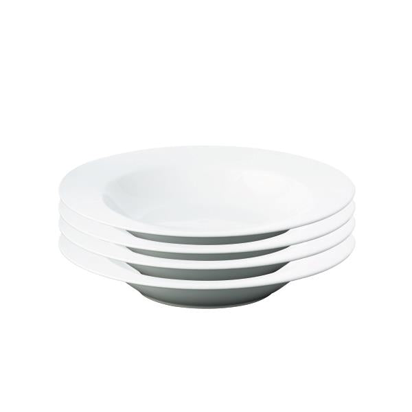 Produktbillede af Aida Café suppetallerken hvid 4 stk 22 cm i premium kvalitet