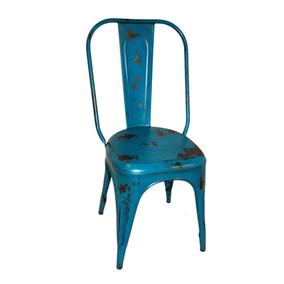 Trademark Living Cafestol - Cool Living - Blå patina ❤ Stort online udvalg i Trademark Living ❤ Billig fragt og hurtig levering 2 - 5 hverdage ❤ Varenummer: BYH-647280 / Ean: 5740002207414 på lager - Udsalg på Spisebordsstole - Over 400 kendte brands på udsalg