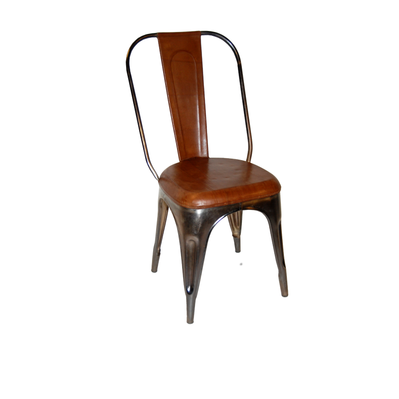 Trademark Living Cafestol med læder - Shiny