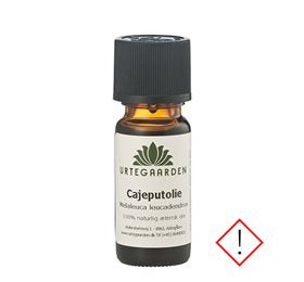 Detaljeret produktbillede af Urtegaarden Cajeputolie æterisk 10 ml X på tilbud