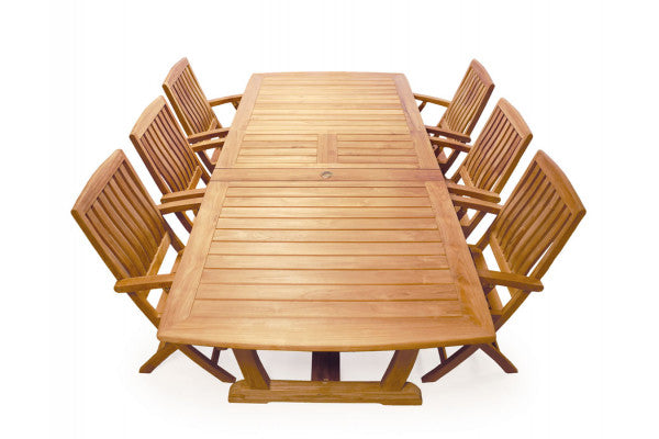 Produktbillede af Calais Victory Foldestol Teak Havemøbelsæt på tilbud i høj kvalitet