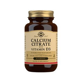 Produktbillede af Solgar Calcium Citrate+D3 60 tab. på tilbud