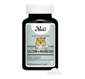 Detaljeret produktbillede af Nani Calcium+Magnesium børn 91 g. på tilbud
