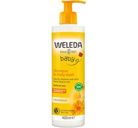 Detaljeret produktbillede af Weleda Calendula Shampoo & Body Wash 400 ml. på tilbud