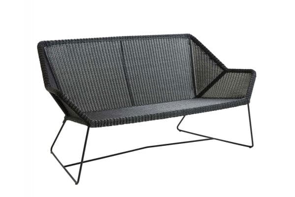 Cane-line Breeze 2 pers. Sofa, Black ❤ Stort online udvalg i Havemøbelland ❤ Billig fragt og hurtig levering 2 - 5 hverdage ❤ Varenummer: HML-DK2929 / Ean: &