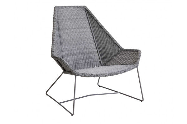 Produktbillede af Cane-line Breeze Highback Stol Light grey på tilbud i høj kvalitet