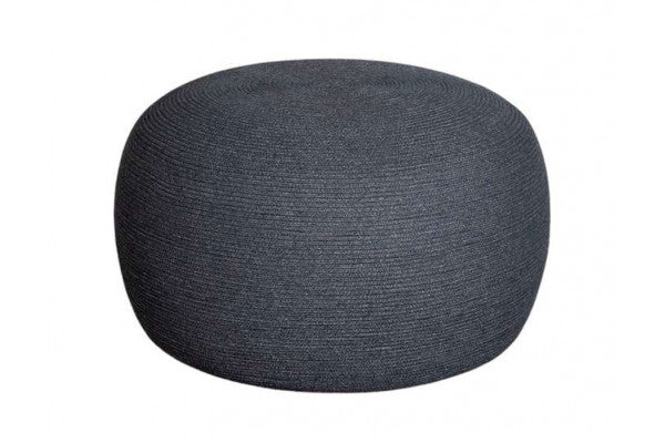 Produktbillede af Cane-line Circle Fodskammel Stor Dark Grey på tilbud i høj kvalitet