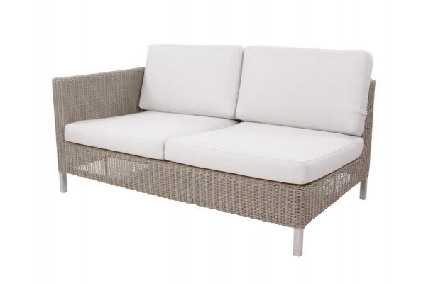 Produktbillede af Cane-line Connect 2 pers. sofa m/hynder Højre Taupe på tilbud i høj kvalitet