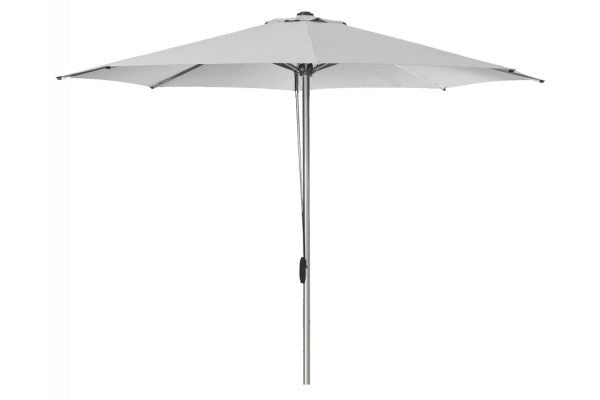 Produktbillede af Cane-line Eclipse Parasol m/snoretræk Ø 3,5 meter Light Grey på tilbud i høj kvalitet