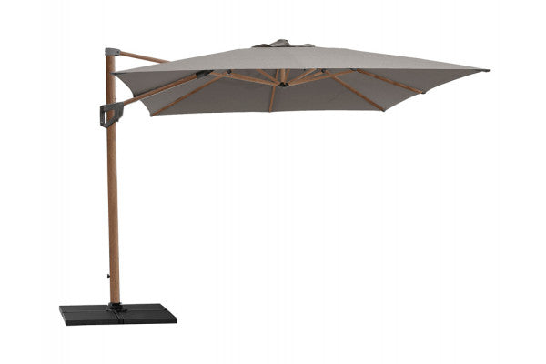 Produktbillede af Cane-line Hyde Hængeparasol Tilt 3 x 3 m Taupe Trælook på tilbud i høj kvalitet