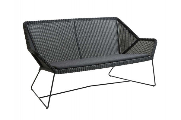 Produktbillede af Cane-line Hynde til Breeze 2-pers. Sofa Black Natté på tilbud i høj kvalitet