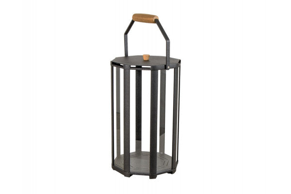 Produktbillede af Cane-line Lighthouse Lanterne,Small Lavagrå/Teak på tilbud i høj kvalitet