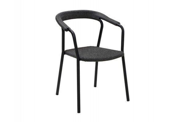 Produktbillede af Cane-line Noble Stabelstol Dark Grey på tilbud i høj kvalitet