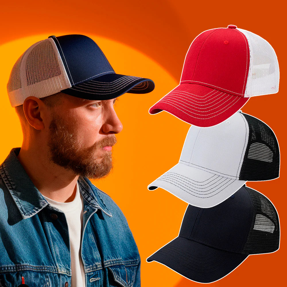 Trucker Cap / Baseball Kasket i 4 farver! Hvid & sort