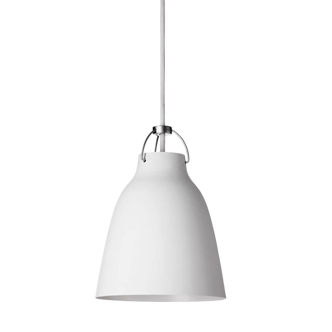 Produktbillede af Caravaggio Pendel Mat Hvid P1 Ø165mm i premium kvalitet