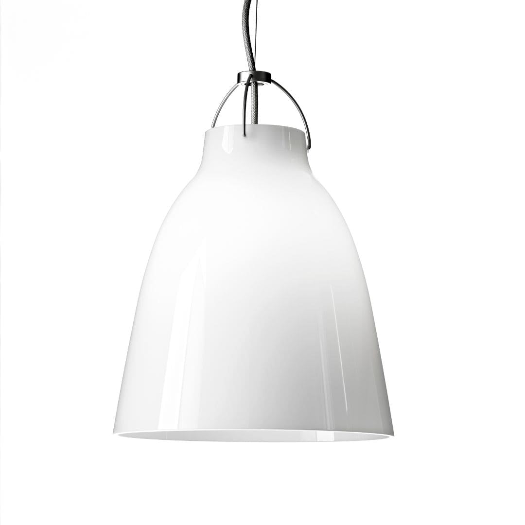 Produktbillede af Caravaggio Pendel Opal Glas P2 Ø258mm i premium kvalitet