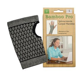 Produktbillede af Bamboo Carpal handske Str. L på tilbud