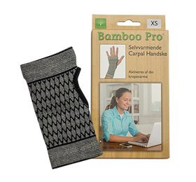 Produktbillede af Bamboo Carpal handske Str. XS på tilbud