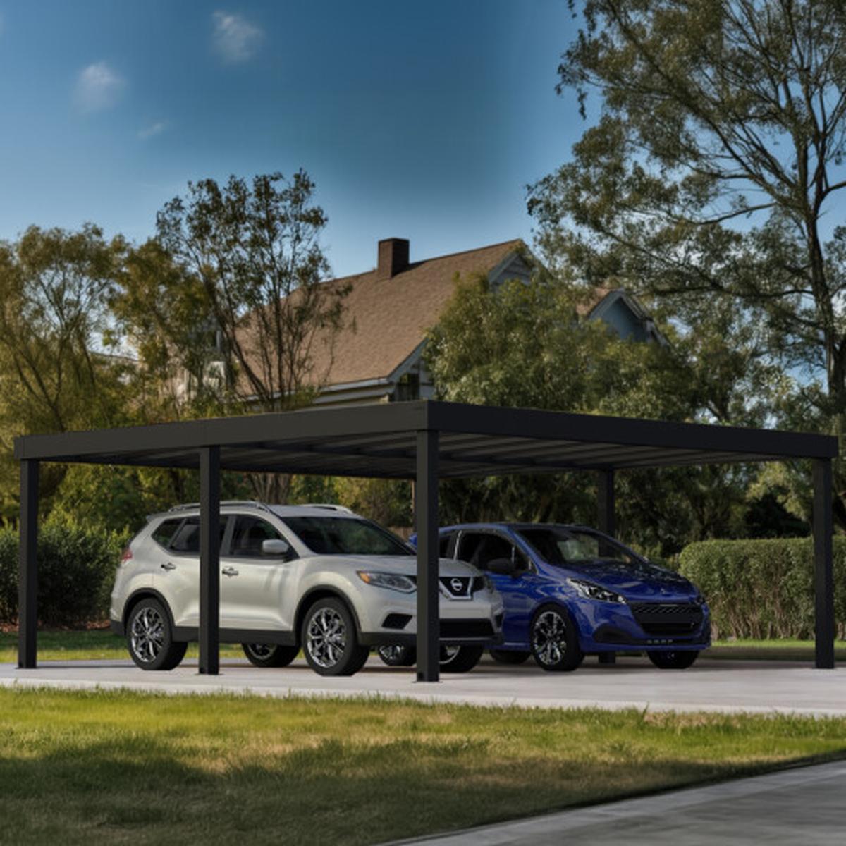 Produktbillede af Carport Oslo 596,5 x 607,5 cm Palram Canopia på tilbud i høj kvalitet