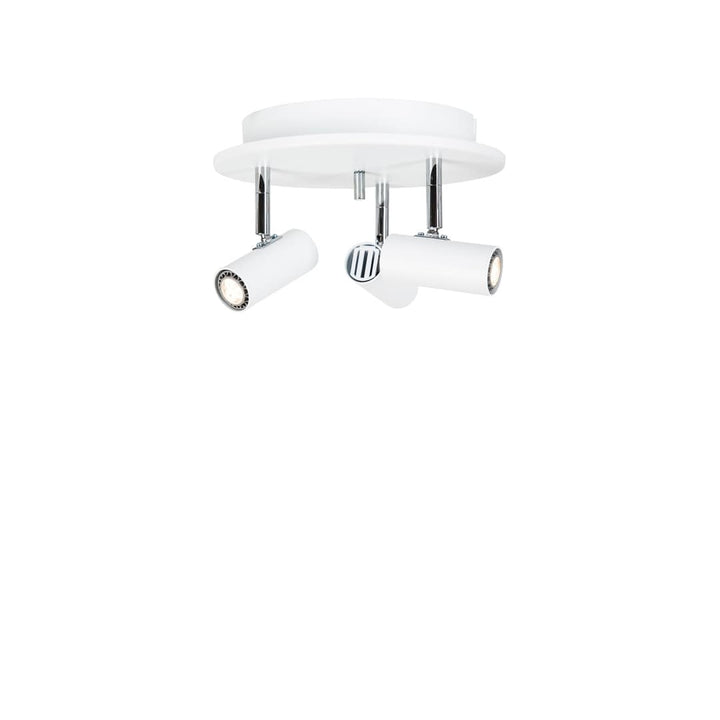 Cato 3 Spotlights Rund Mat Hvid Belid