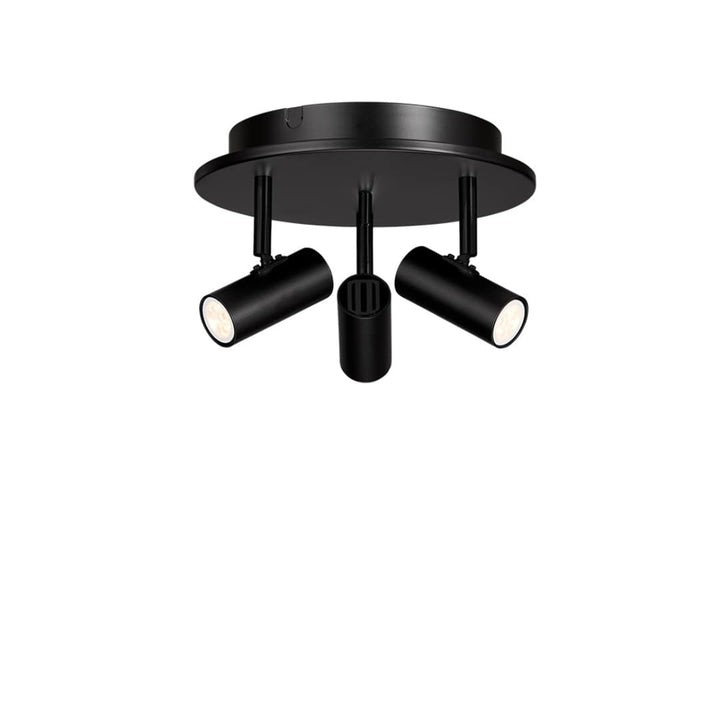 Cato 3 Spotlights Rund Mat Sort Belid