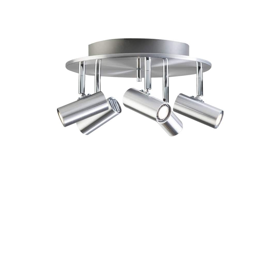 Produktbillede af Cato 5 Spotlights Rund Aluminium Belid i premium kvalitet