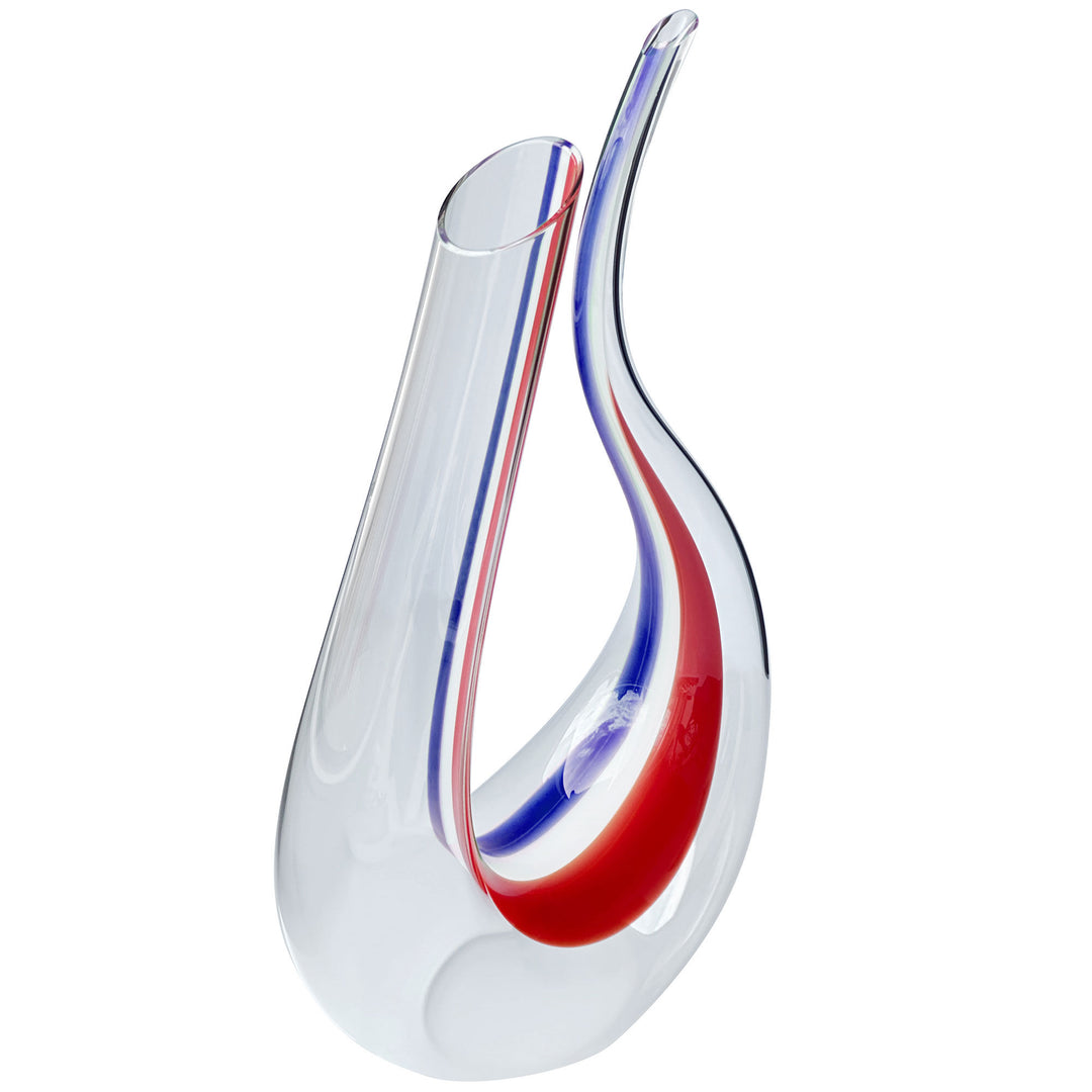 Riedel Riedel Amadeo Vinkaraff, blå/hvid/rød – close-up (Vinkaraffel)