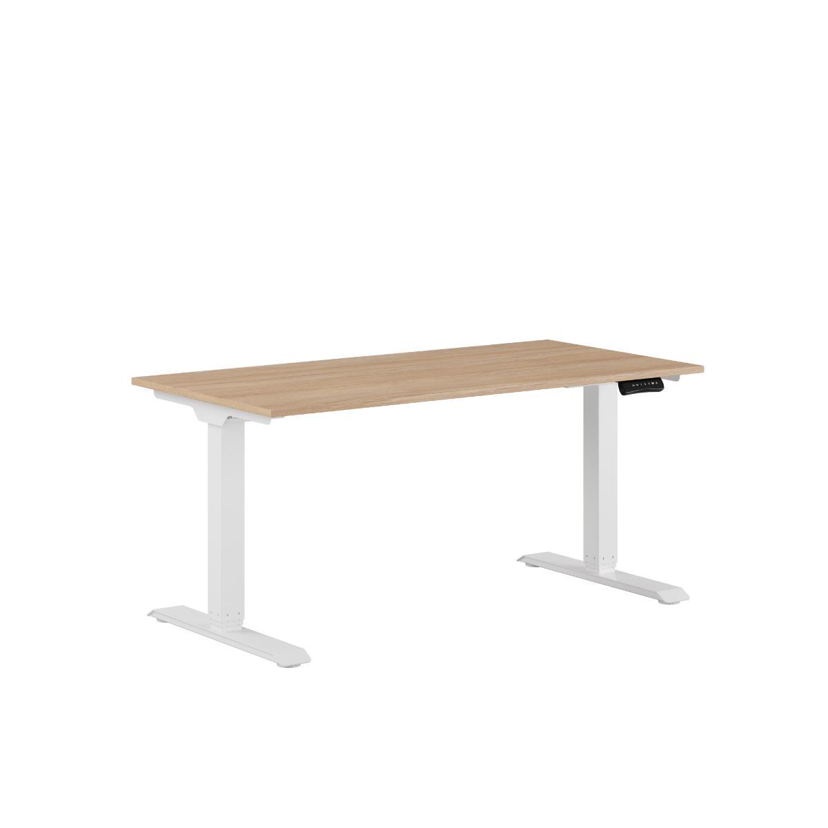 Produktbillede af Premium Hæve/Sænkebord m/2 motorer 140x70cm Urban-hvid på tilbud