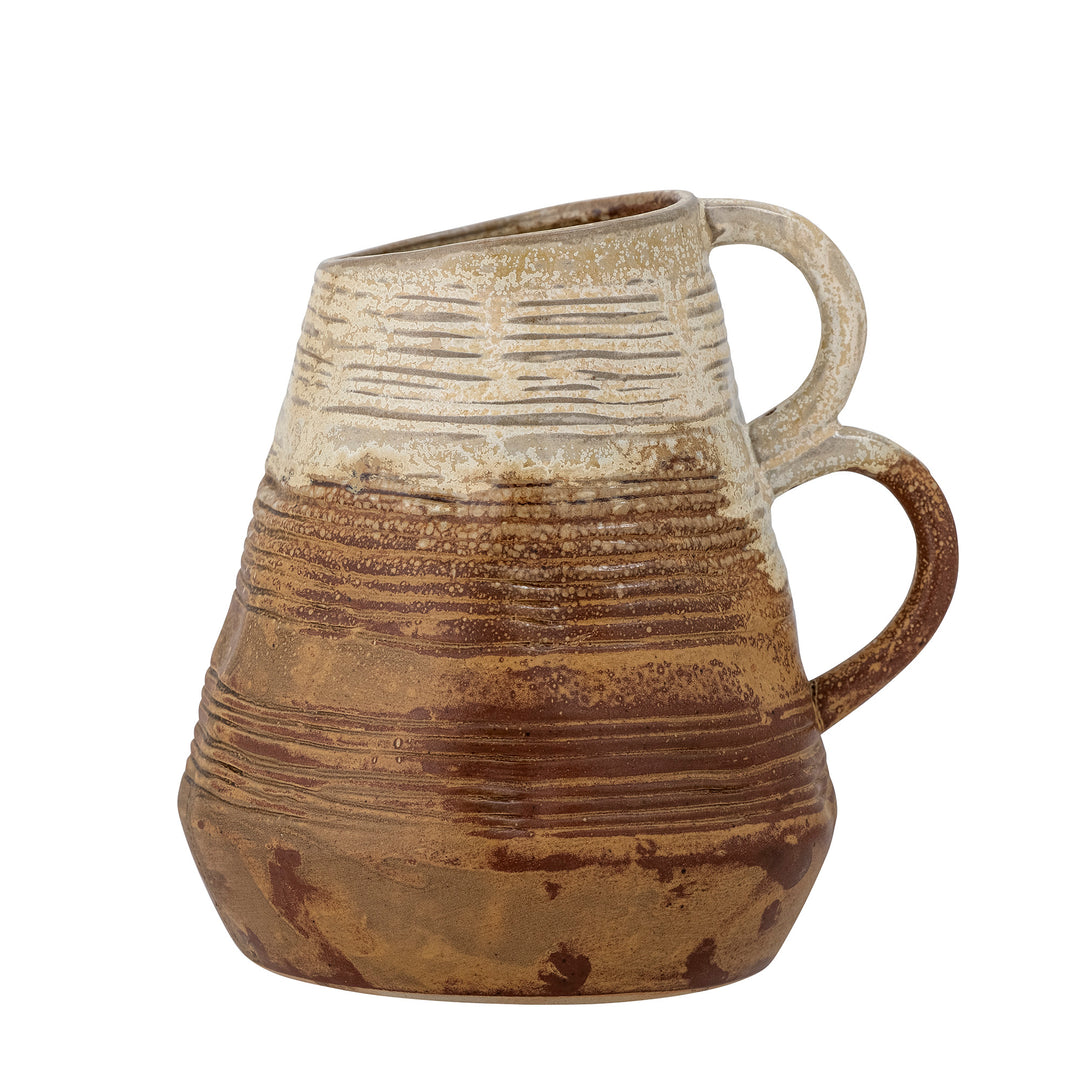 CREATIVE COLLECTION Risa Vase Brun Stentøj L18xH18xW15,5 cm