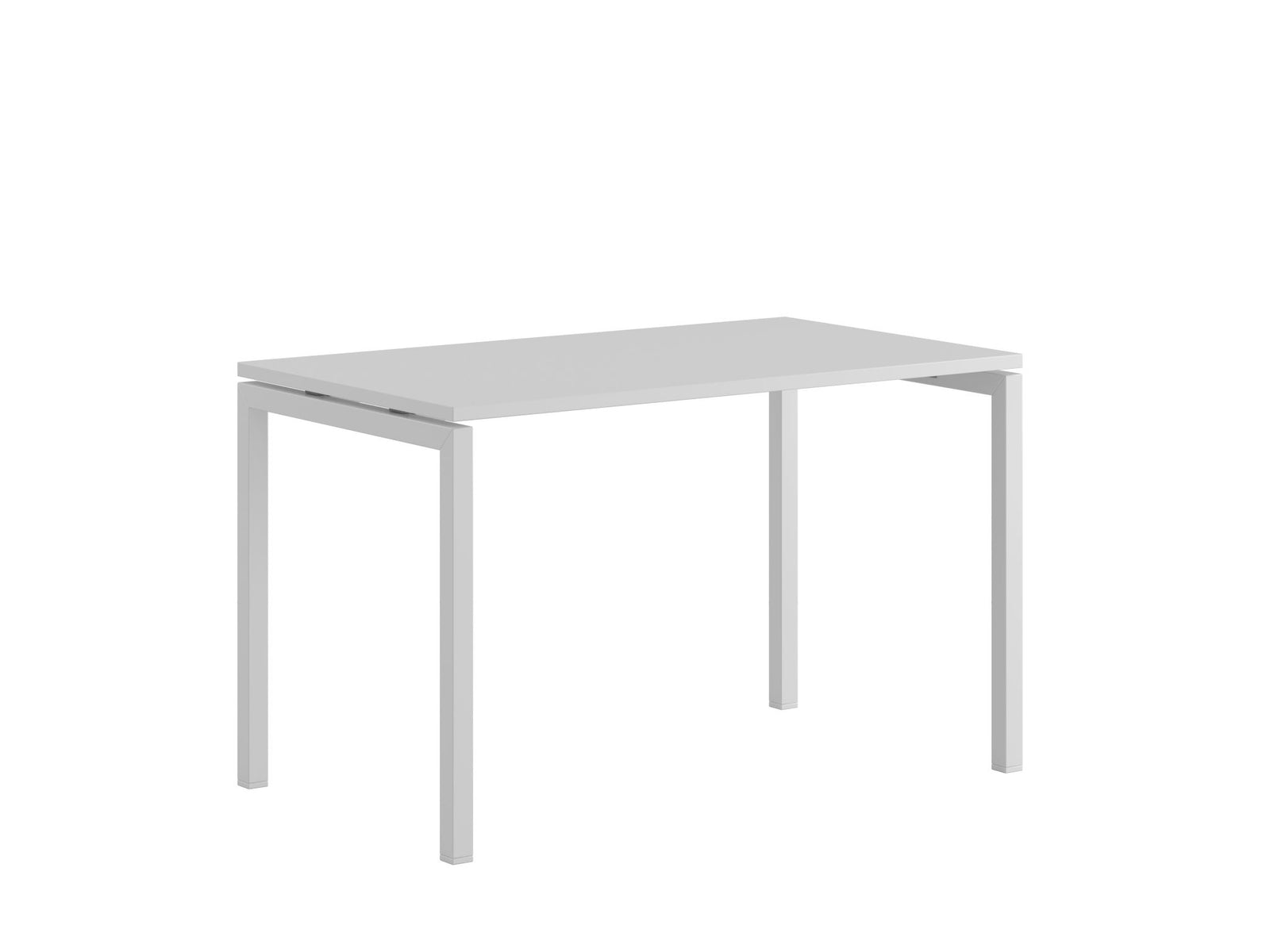 Produktbillede af Luna U Bord 120x70cm Hvid-hvid på tilbud