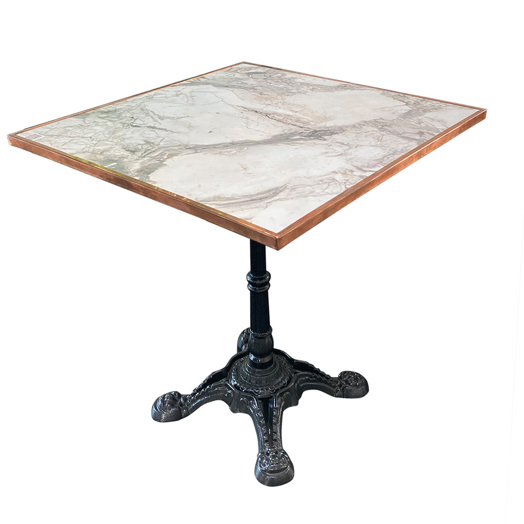 Produktbillede af WERZALIT Marmor Almeria bordplade kobberkant 70x70cm på tilbud