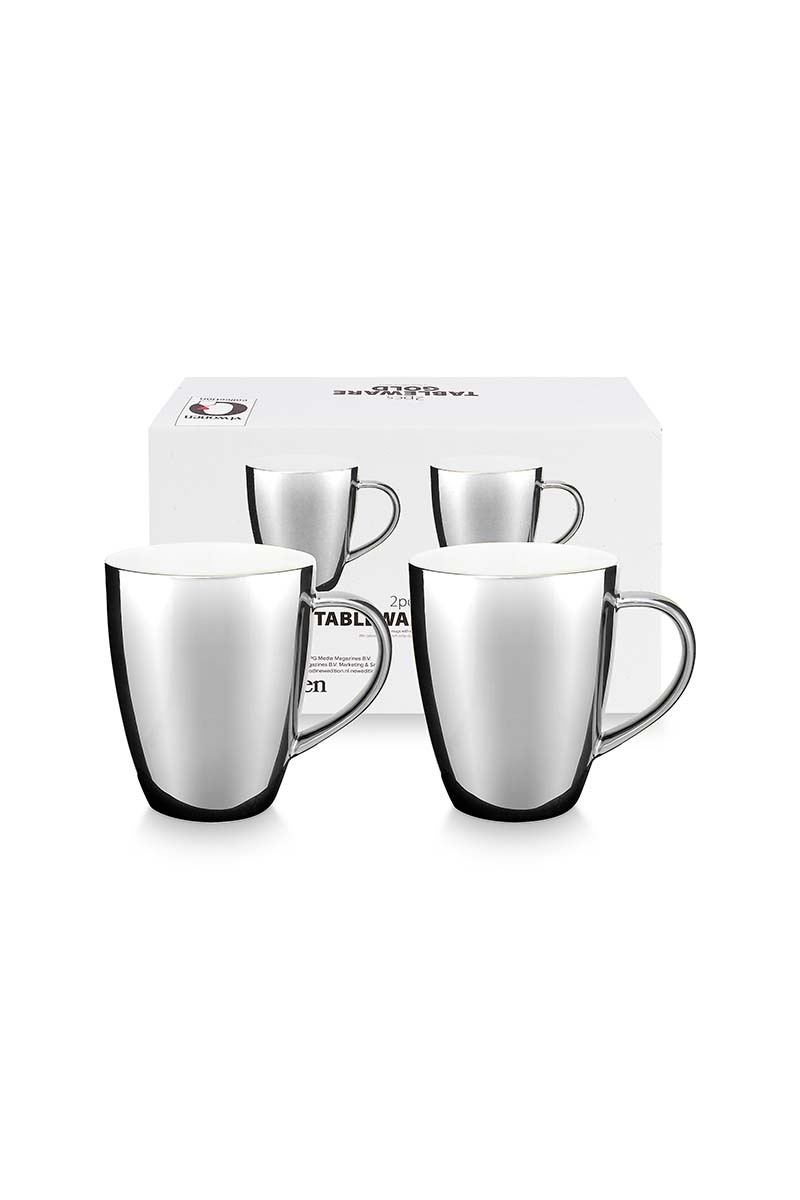 Produktbillede af et/2 Mugs with Ear Silver 250 på tilbud i høj kvalitet