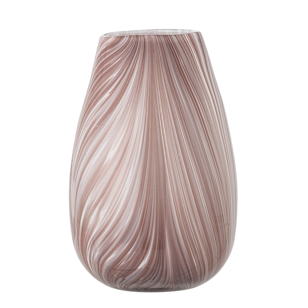 BLOOMINGVILLE Ennis vase rosa glas H:22,5