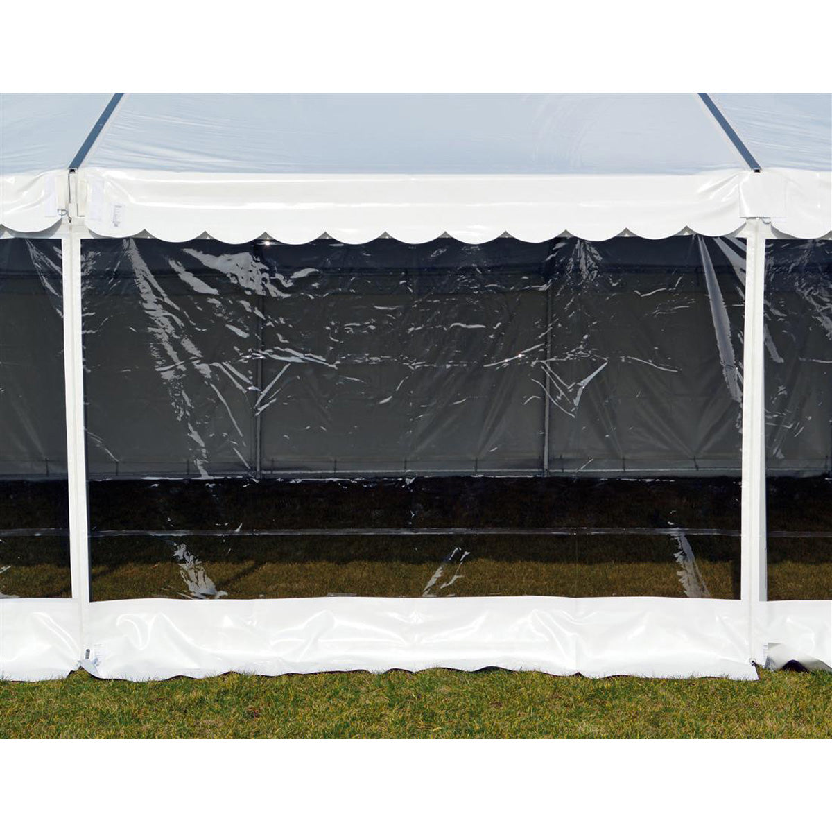 Produktbillede af Side 2,2m hvid kd panorama v. PVC på tilbud
